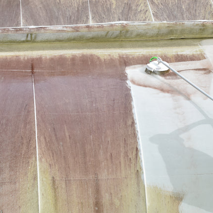 groene aanslag verwijderen van glas